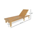 thumbnail image 2 of Adjustable Outdoor Wood Chaise Lounge for Pool, Beach & Garden, 2 of 10