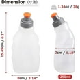 thumbnail image 2 of BPA Free Water Bottles Flask Leakproof for Running Hydration Belt Fanny Packs 170 250 280 mL for Triathlon Marathon Hiking Cycling, 2 of 5