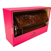 Patricia Nash Women's Tooled Leather Valerie Fold Over Wristlet Brown Gift Box