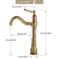 thumbnail image 2 of 360 High Basin Mixer Tap, Rotating Bathroom Sink Faucets, Modern Single Handle Bathroom Faucet, 2 of 5