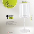 thumbnail image 2 of G Francis Unique Wine Glasses Set of 4 - 16oz Square Bottom Modern Stemware, 2 of 2