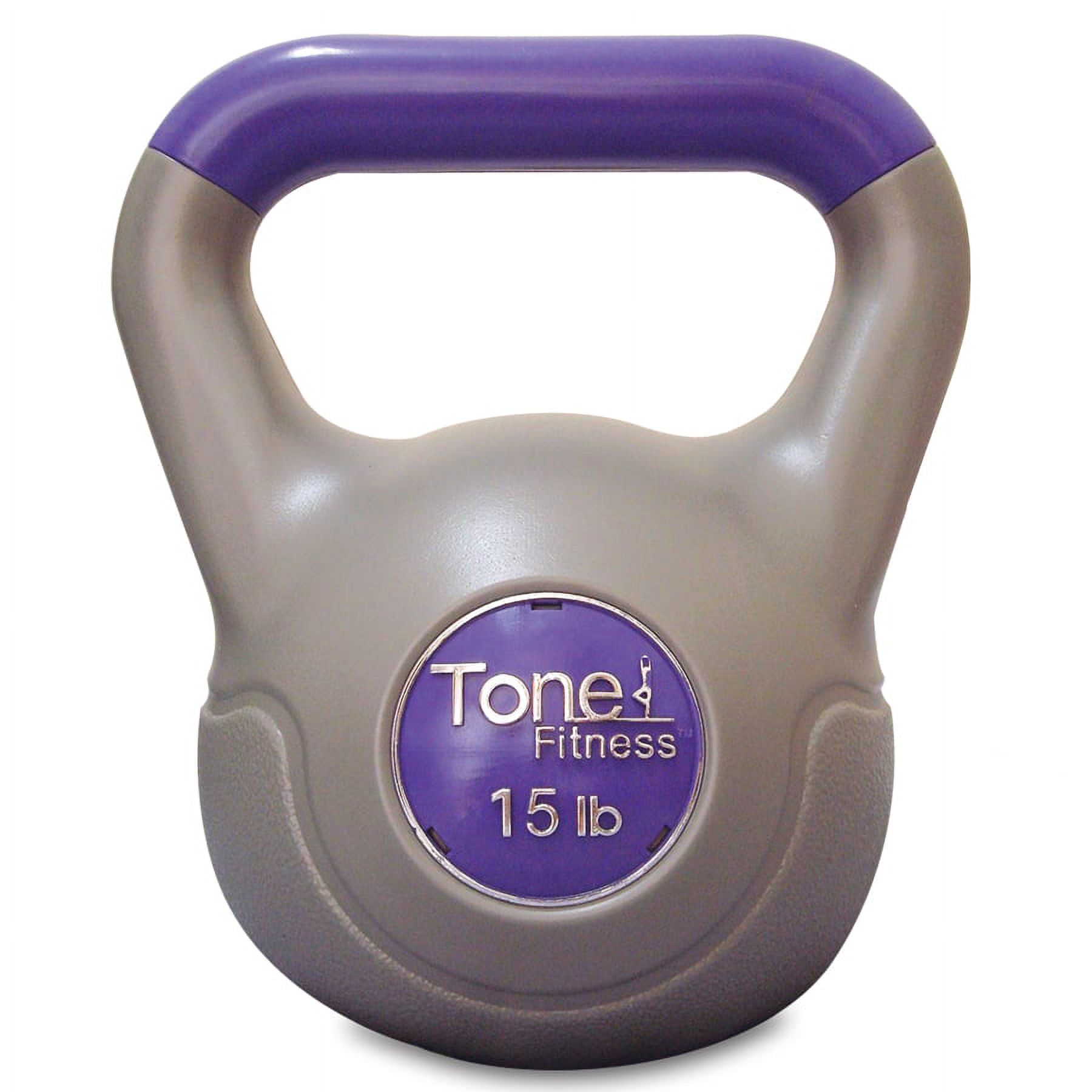 Tone Fitness 30 Lbs. Kettlebell Set, Includes 5-15 Lbs. - image 4 of 5
