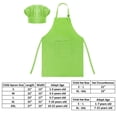 thumbnail image 2 of Toptie Cotton Canvas Kids Cooking Aprons and Chef Hat Set, 2 of 8