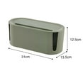 thumbnail image 2 of Cable Management Box Storage Box Desktop Wire and Cable Organizer Box, 2 of 9