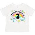 thumbnail image 3 of Inktastic I'm the Birthday Girl Second Birthday Rainbow and Stars Girls Toddler T-Shirt, 3 of 5