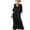 Black, variant on Horkkom 3/4 Sleeve Dress for Women V Neck Solid Color Maxi Dresses Summer Loose Casual Dresses with Pockets L, Gifts for Women
