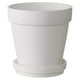 thumbnail image 3 of Maceta con platillo para cactus, maceta de interior resistente para plantas suculentas Blanco, 3 of 9