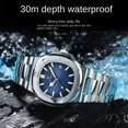 thumbnail image 2 of Reloj azul ultradelgado impermeable para hombre, 2 of 4
