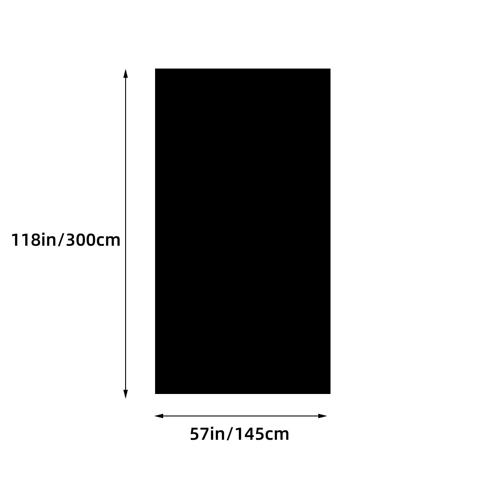 Numjaw Portable Blackout Curtains, 118" x 57" Blackout Curtains Set, Temporary Free-cutting Blackout Blind, Darkening Curtains for Bedroom, Nursery and Travel
