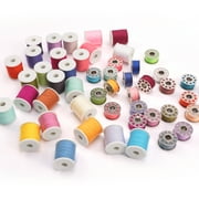 60 Pcs Multicolor Sewing Thread Set - 28 Pcs Under Thread & 32 Pcs Surface Thread for Hand & Sewing Machine - High-Quality Thread for Sewing Projects