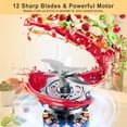 thumbnail image 4 of Bluebow Portable Blender Water Bottle for Shakes and Smoothies, Personal Size with Insulated Cup, Cordless 17oz, Usb-C Rechargeable, Travel, 4 of 7