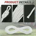thumbnail image 3 of Uxcell 1/4 Inch 150 Feet Polypropylene Rope,Solid Braided Utility Rope for Camping,Flag Pole,Clothesline,Outdoor,White, 3 of 6