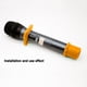 thumbnail image 5 of Tnstrumento Musical Juego de 2 fundas inferiores para micrófono inalámbrico con anillo antivuelco (naranja) Tmvgtek Para Estrenar, 5 of 8