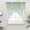 Green Grey, variant on Eucalyptus Leaves Swag Curtains for Kitchen/Bedroom/Living Room, Sage Green Summer Botanical Weeping Rustic Scalloped Curtains 63 Inch Long, Window Swag Topper Curtains Valances 2 Panels Set 36"x63"