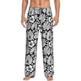 thumbnail image 2 of Kdxio Tropical Leaves Print Men's Sleep Pajama Pant Lounge Pants with Pockets, 2 of 8