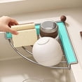 thumbnail image 5 of Linnome Stainless Steel Sink Drying Rack Triangle Kitchen Shelf - No-Drill Corner Storage Organizer with Drain - Space-Saving Sponge Holder Caddy for Kitchen Countertop Sink Bathroom, 5 of 8