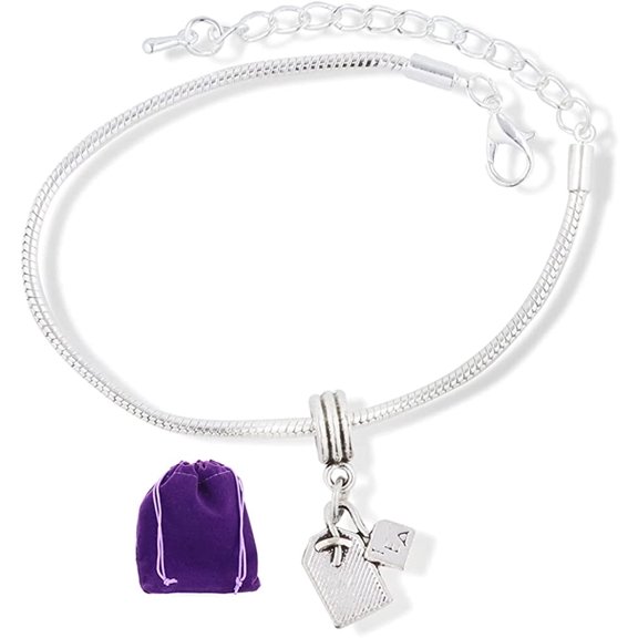 Tea Bracelet | Tea Bag Stainless Steel Snake Chain Charm Bracelet