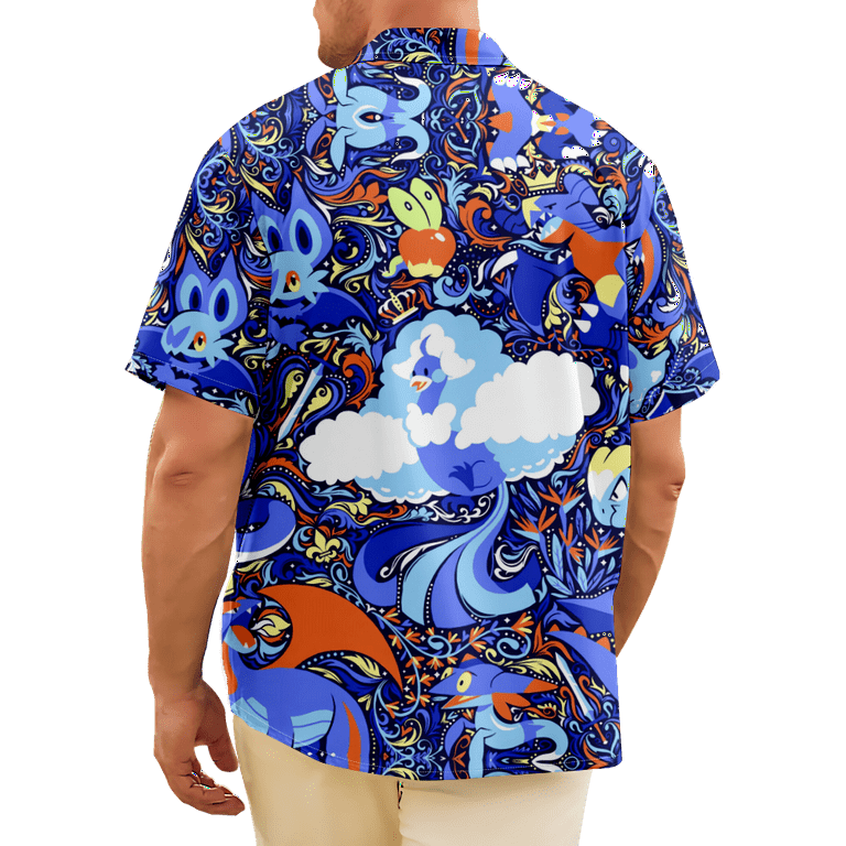 OwlOhh Tropical Pineapple Bee Multicolor Unique Design Hawaiian Shirt