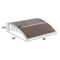 thumbnail image 3 of Cfowner 32" x 40" Patio Door Window Awning Outdoor Canopy Cover UV Rain Snow Protection One-Piece Polycarbonate Hollow Sheet, 3 of 7
