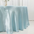 thumbnail image 3 of BalsaCircle 120" Round Satin Tablecloth Blue, 3 of 8