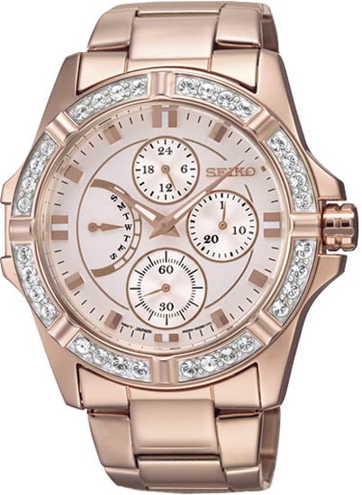 seiko watch rose gold