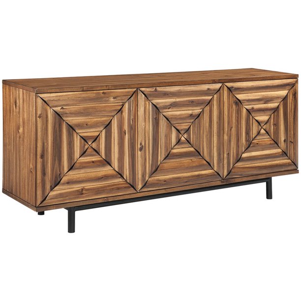 Ashley Furniture Fair Ridge Sideboard in Warm Brown