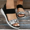 thumbnail image 4 of AXXD Women White Sandals Summer Ladies Shoes Flat Heel Open Toe Sandals Casual Sandals, 4 of 9