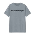 thumbnail image 4 of NinXxx Women's Graphic Print Crew Neck Soft Comfortable Daily Basic Top Grey XXXL, 4 of 4