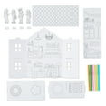 thumbnail image 4 of Pen+Gear Cardboard Color Your Own Dollhouse Kit, 15 Pieces, 4 of 7