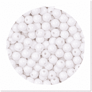 1500 Pcs Acrylic Round White Beads 6mm Jewelry Making Rainbow Resin Bracelets