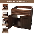 thumbnail image 4 of Sink Base Bathroom Vanity Ready-to-Assemble Bathroom Cabinet 30" Width Vanity Base in Maple Walnut, 4 of 7
