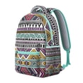 thumbnail image 2 of Hippie Boho Daypack for Women - Tribal Print Backpack with Laptop Sleeve, Large Capacity for Books & Essentials, Durable for Campus & Commuting, 2 of 6