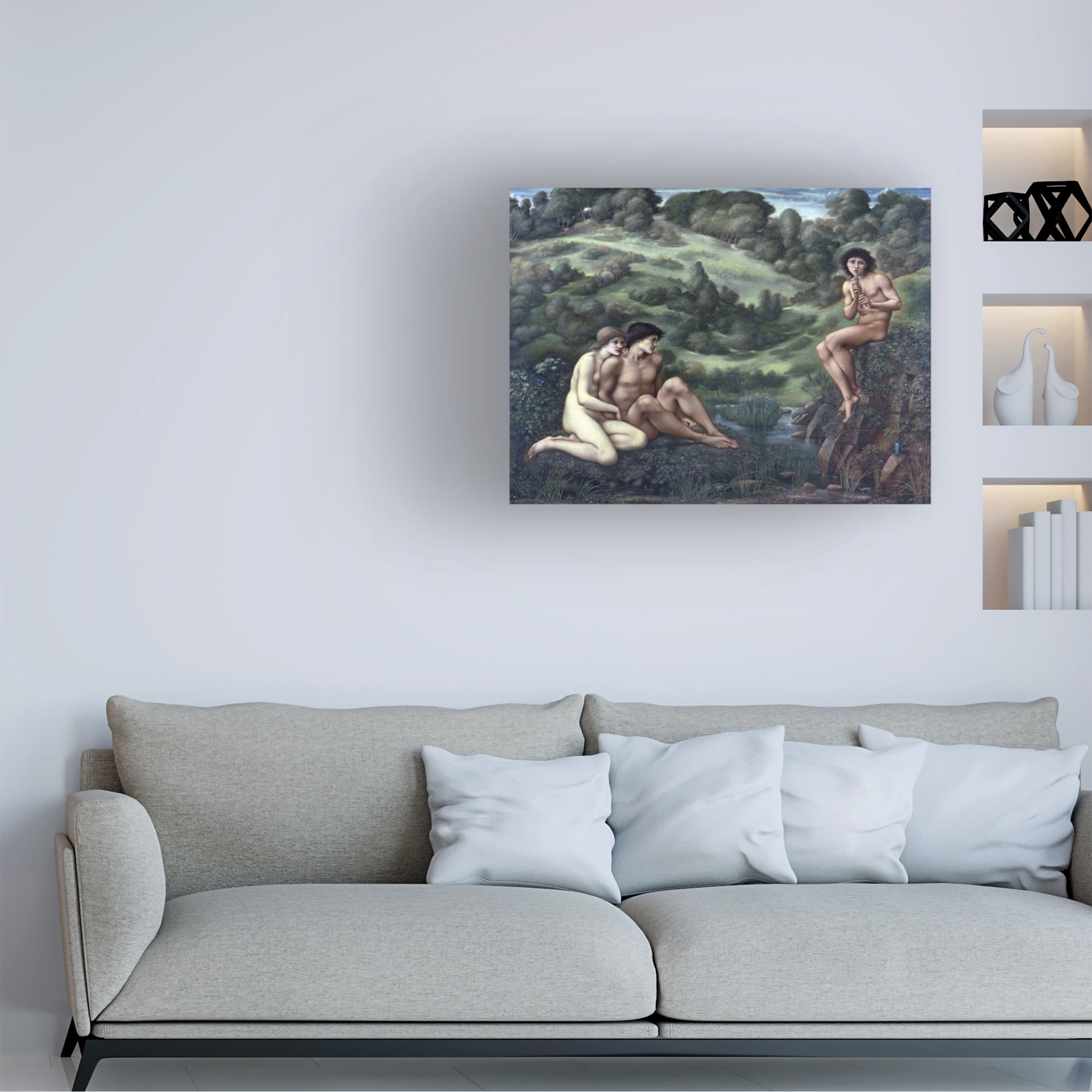 Trademark Fine Art Edward Burne-Jones The Garden Of Pan 2 Canvas Wall Art - 18x24