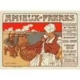 thumbnail image 2 of Alphonse Mucha 24x19 Gold Ornate Framed and Double Matted Museum Art Print Titled - Beers from the Meuse (1899), 2 of 4