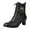 Black, variant on Mid Calf Cowgirl Boots for Women Boots for Women Retro Mid Calf Boots Casual Pointed Toe Lace up Shoes Black,US 6