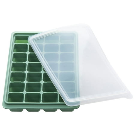 

Ice Cube Trays Easy-Release Silicone Ice Cube Tray | Ice Cube Mold with Lid Square Flexible Ice Trays | Ice Trays for Freezer Cool Cocktails Whiskey