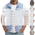thumbnail image 3 of Mifsaly Men's Lightweight Windbreaker Vest Stand Collar Zip Up Sleeveless Jacket Casual Sportswear Running Outerwear Waistcoat with Zip Pockets for Golf Hiking Travel Light Blue,XL, 3 of 5