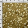 thumbnail image 3 of oneOone Polyester Spandex Dark Mustard Fabric Floral Diy Clothing Quilting Fabric Print Fabric By Yard 56 Inch Wide, 3 of 4