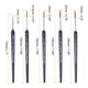 thumbnail image 3 of 11uds Detalle Pintura Pinceles Nylon Pelo Miniatura Pintura Pincel para Acuarela Óleo Acrílico Pintura(00000#-7#), Negro, 3 of 7