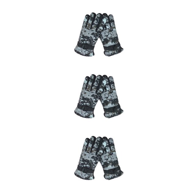 Jumpingount Guantes para niños Guantes de esquí impermeables Camuflaje Snowboard Ajustable Niñas Niños Guantes de esquí a prueba de viento para Type1 NO1 Jumpingount CBP467630