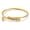 Gold C, variant on Unisex Stainless Steel Cable Wire Bracelet Braided Bangle for Women and Men Metal Fashion Jewelry Birthday Travel and Opening Ceremony Gift Individually Packed