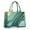 Teal Marble Gold, variant on Large Capacity Tote Bag,Blue Marble Gold Wave Pattern Handbag Fashion Luxury Tote Bag,15.7"x13"x 5.1" Inches,Laptop Compatible