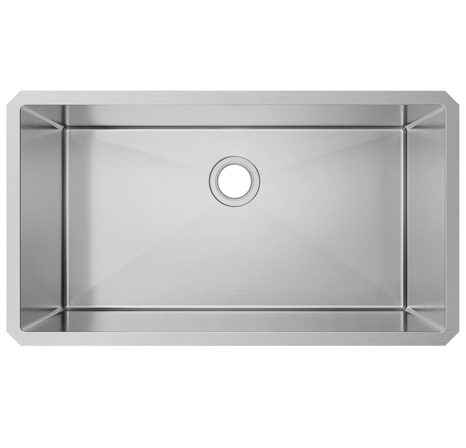 25x22 Inch Stainless Steel Single Bowl Drop-In Kitchen/Bar Sink - 11 Gauge With Grid, Mat & Drain