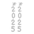 thumbnail image 3 of Pendientes colgantes de Año Nuevo 2025 con diamantes de imitación plata, 3 of 8