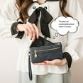 thumbnail image 3 of Cartera de Cuero PU Minnieouse para Mujer Color Negro, 3 of 6