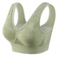 thumbnail image 2 of Babcutegg Strapless Bras for Women nylon Wireless Full Coverage Underwear for Women Green 2XL, 2 of 4