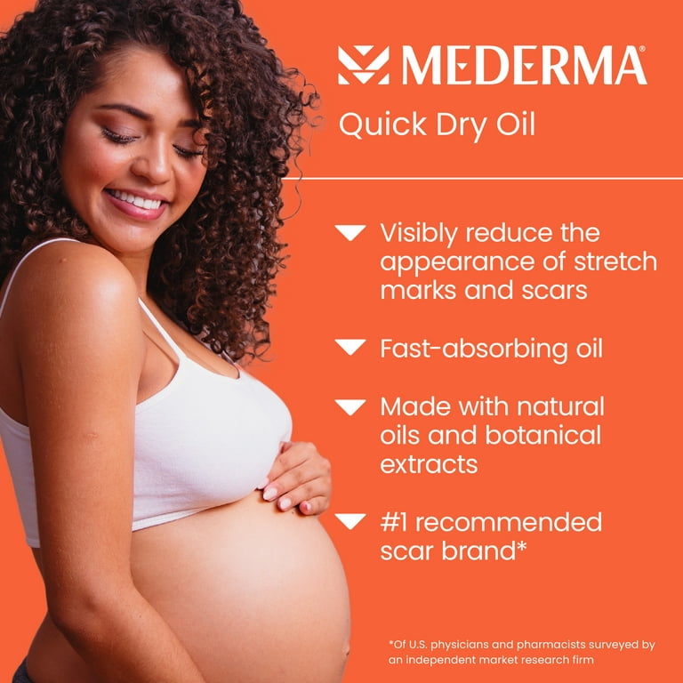 Mederma Quick Dry Oil, Scar and Stretch Mark Treatment, Fast-Absorbing, 2  oz (60ml) 