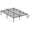 WhizMax Full Metal Platform Bed Frame with Sturdy Steel Bed Slats