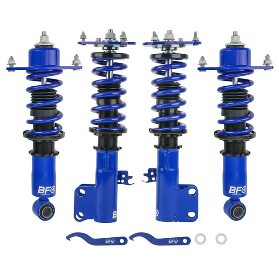 BFO Coilovers for Toyota Corolla 2009-2019, for Toyota Matrix E140 2009-2014, Height Adjustable Coilovers Suspension Kit, Preset Damping Shock Absorber Struts, Lowering Kit Blue