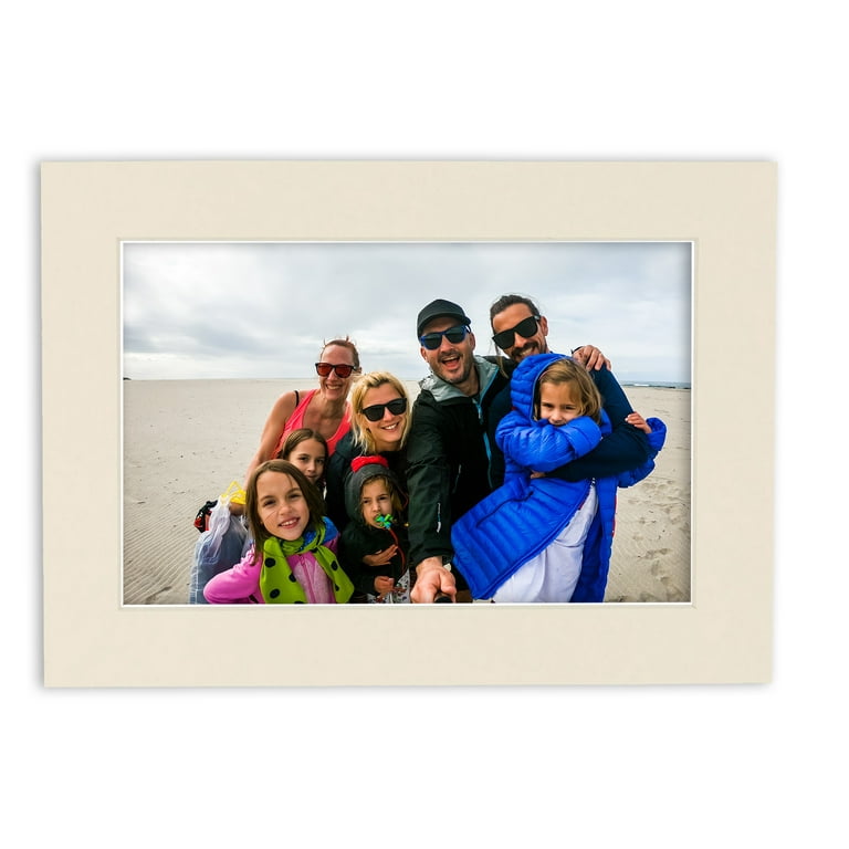 13x19 Mat for 18x24 Frame - Precut Mat Board Acid-Free Textured Cream 13x19 Photo Matte for A 18x24 Picture Frame, Premium Matboard for Family Photos